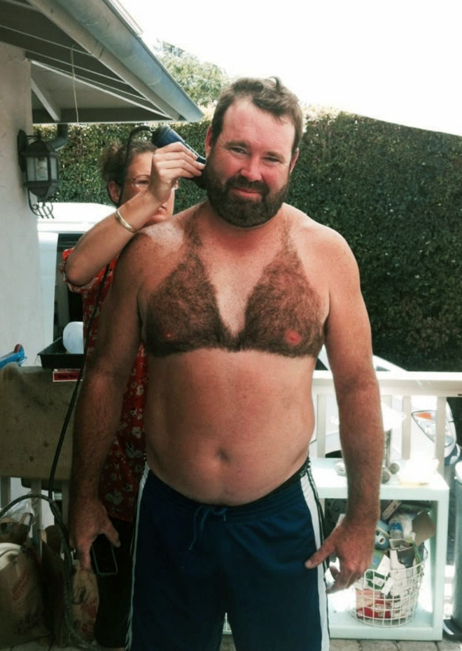 Chest hair art is the best form of art!