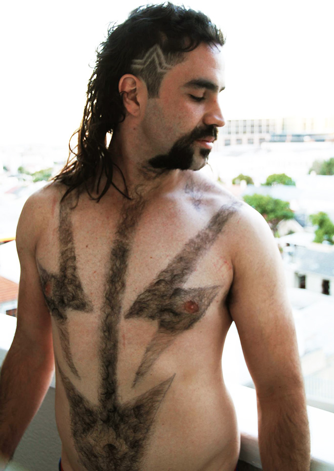 Chest hair art is the best form of art!