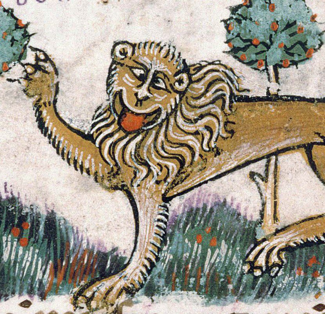 Medieval artists were terrible at drawing lions.