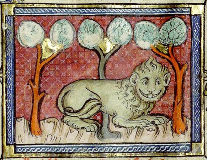 Medieval artists were terrible at drawing lions.