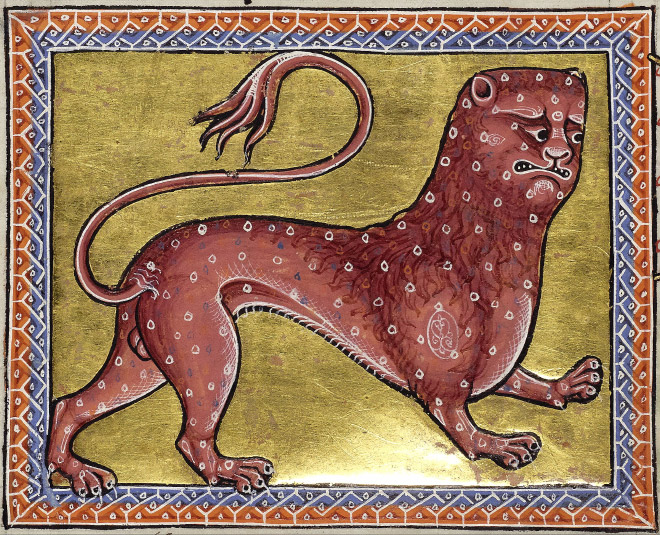 Medieval artists were terrible at drawing lions.