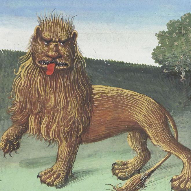 Medieval artists were terrible at drawing lions.