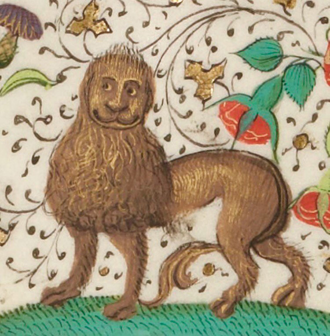 Medieval artists were terrible at drawing lions.