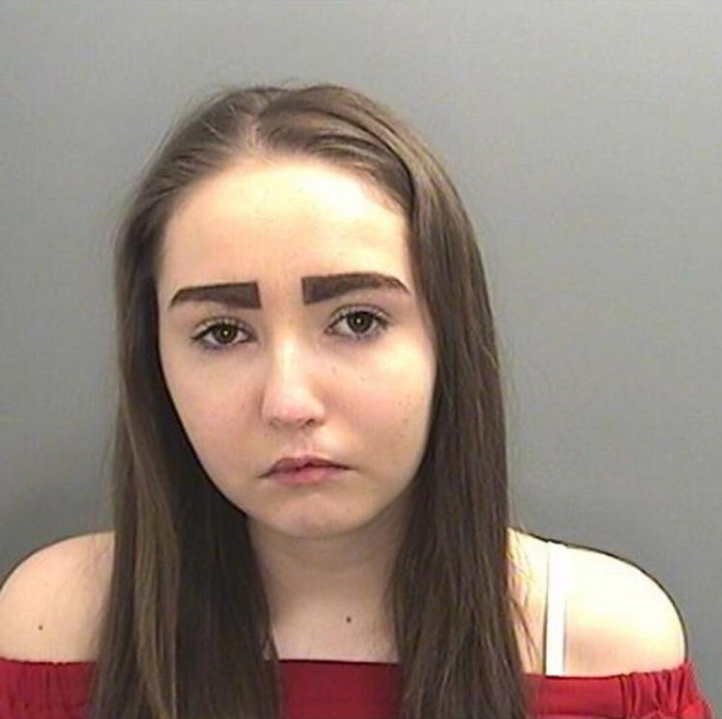 Crazy mugshots are the best source of terrible eyebrows.