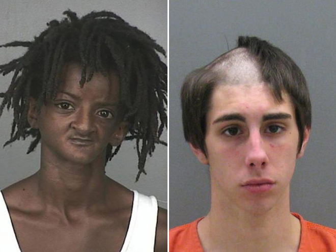 Crazy mugshot haircuts are the best haircuts.