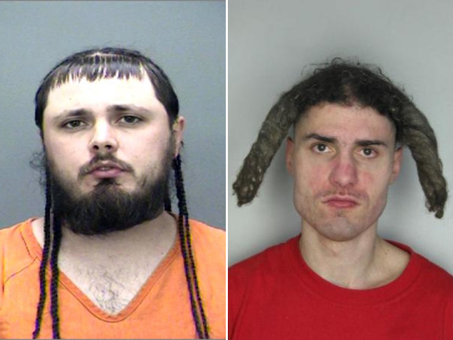 Crazy mugshot haircuts are the best haircuts.