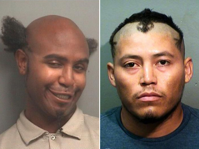 Crazy mugshot haircuts are the best haircuts.