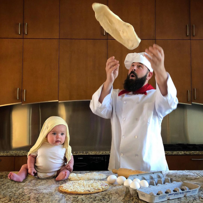 Awesome dad and daughter photo.