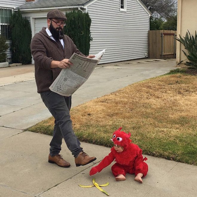 Awesome dad and daughter photo.