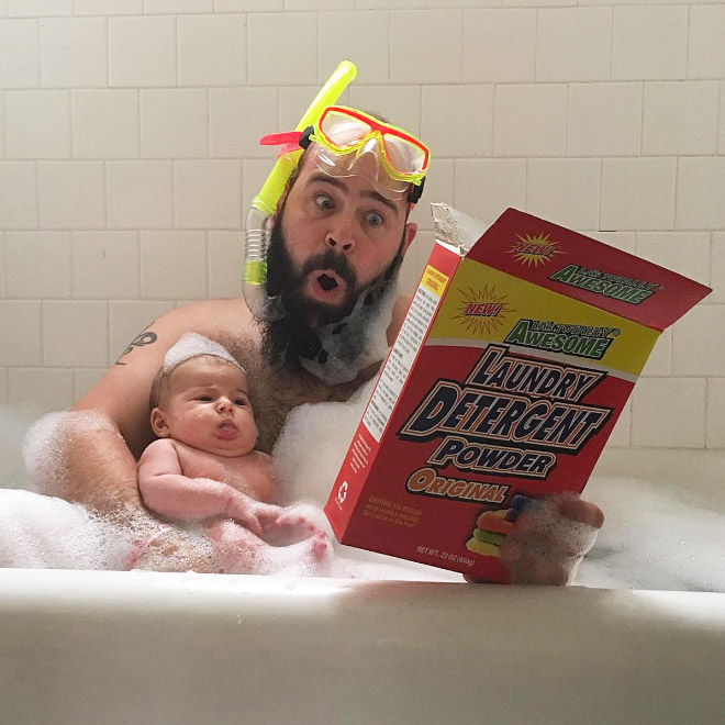 Awesome dad and daughter photo.