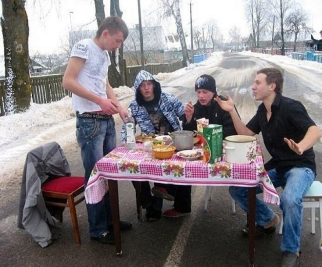 This is how Russians party.