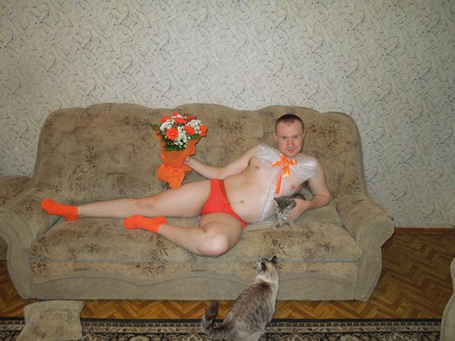 Very seductive profile pic from Russian dating site.