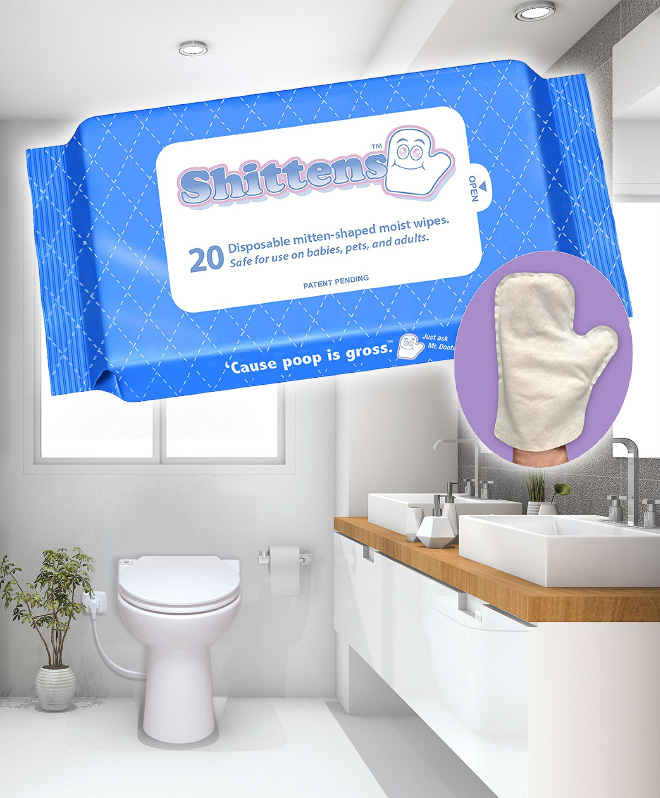 Shittens: the perfect toilet paper alternative.