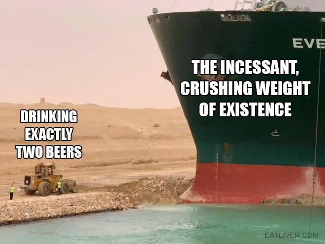 Suez Canal fail meme.