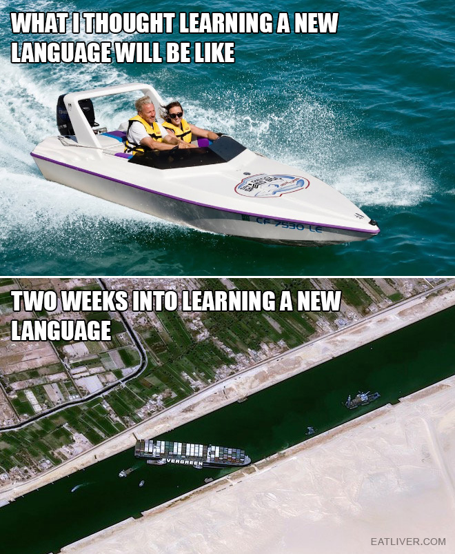 Suez Canal fail meme.