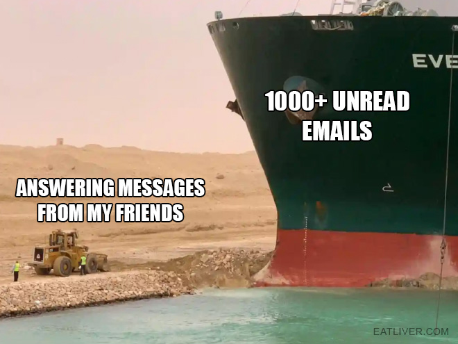 Suez Canal fail meme.