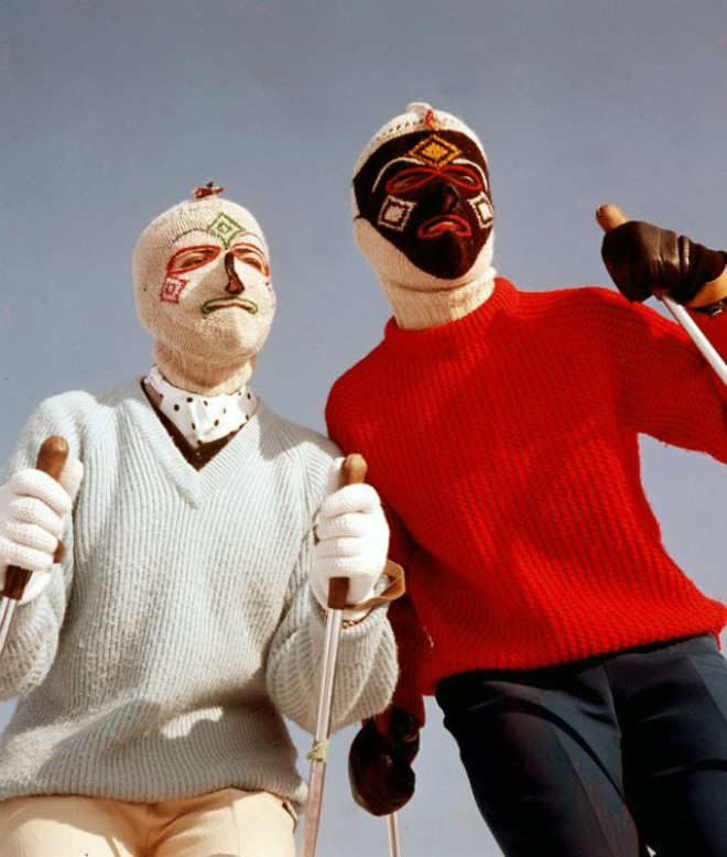 Creepy knitted balaclavas were really popular in 1970s.