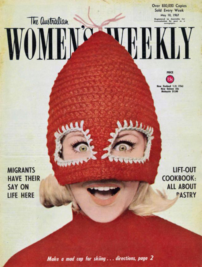 Creepy knitted balaclavas were really popular in 1970s.