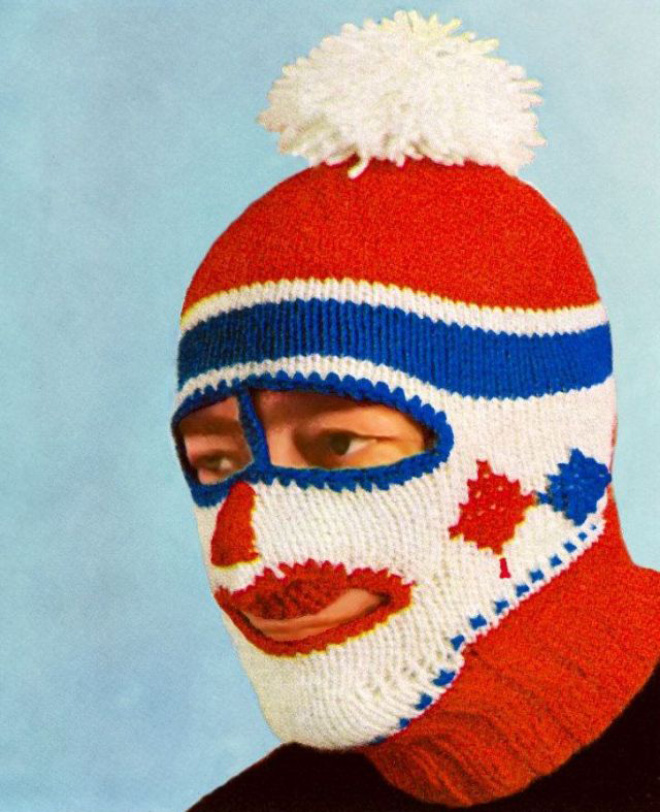 Creepy knitted balaclavas were really popular in 1970s.