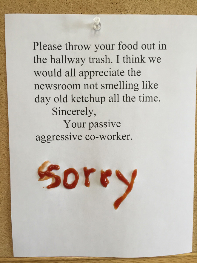 Brilliant passive-aggressive sign.