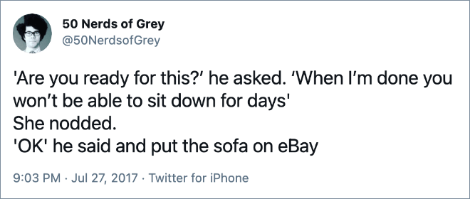 Nerdy "50 Shades of Grey" parody.