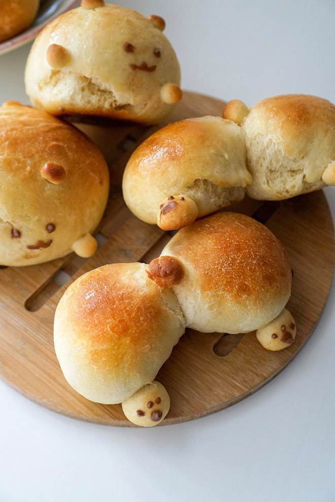 Delicious corgi butt bread.