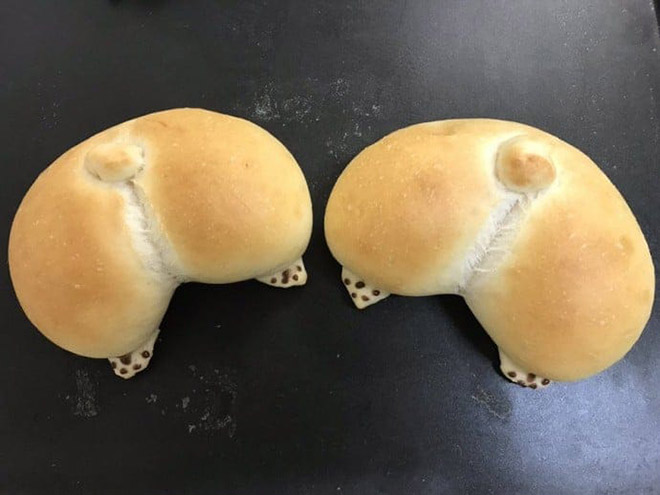 Delicious corgi butt bread.