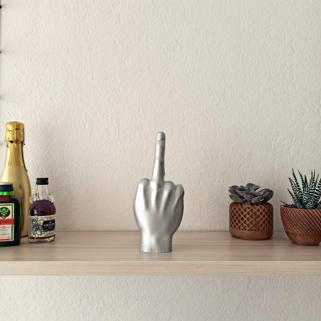 Middle finger candle.