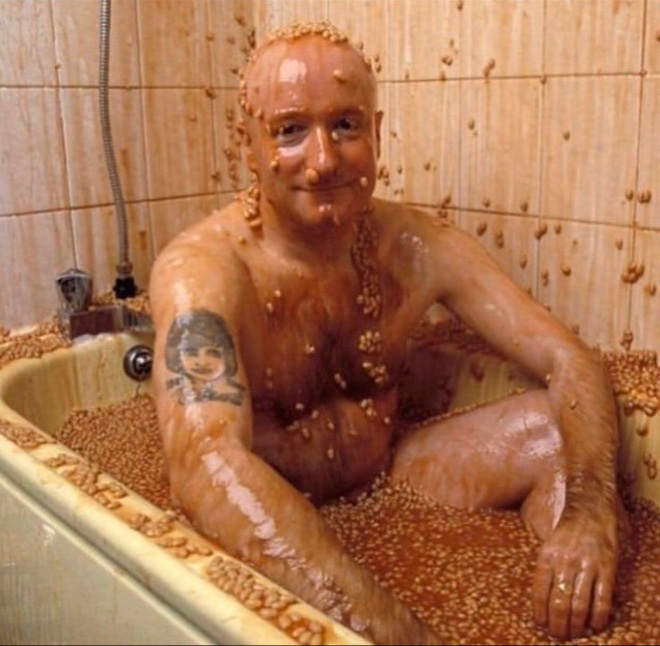 So bean baths are a thing now...