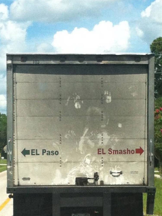 Some trucks are funnier than others...