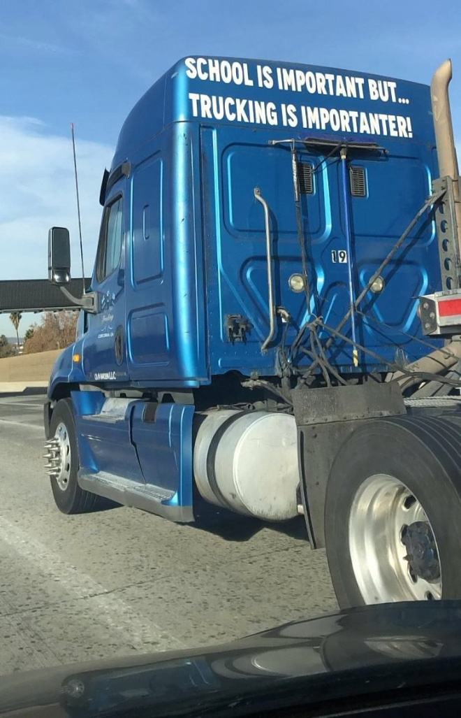 Some trucks are funnier than others...