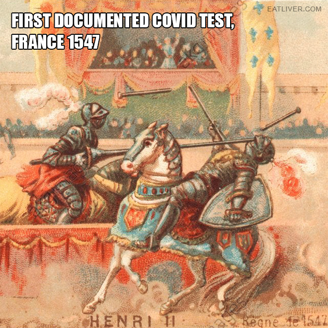 The first Covid test ever.