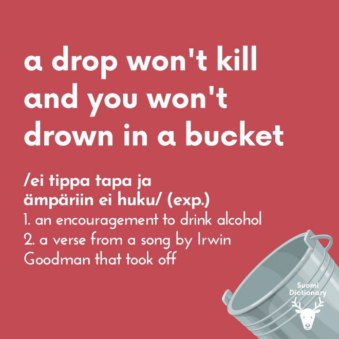 Funny Finnish saying translated.