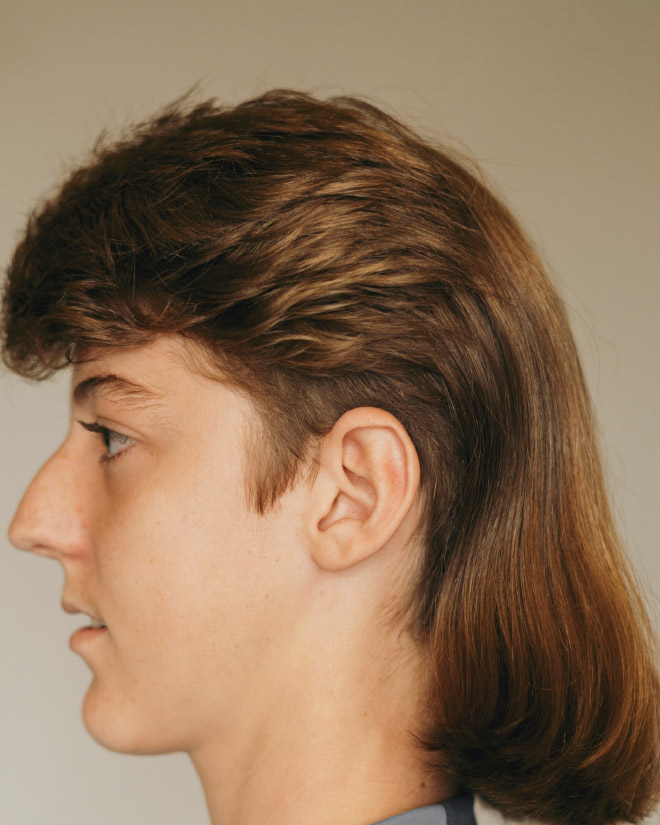 Epic mullet.