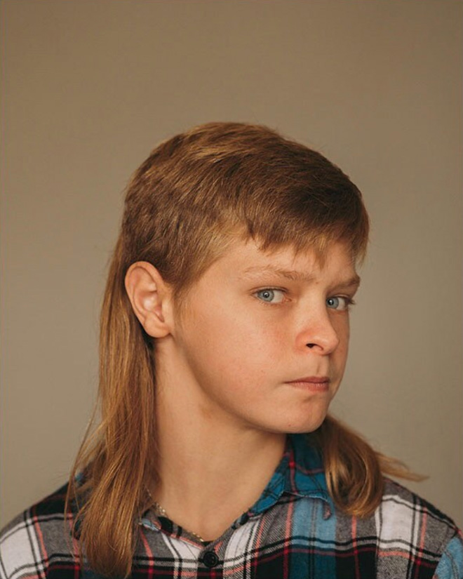 Epic mullet.