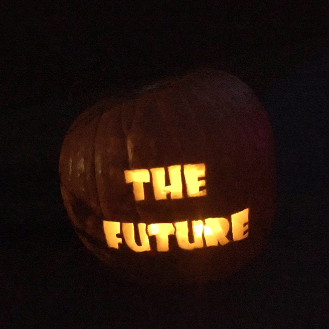 Terrifying Halloween pumpkin.
