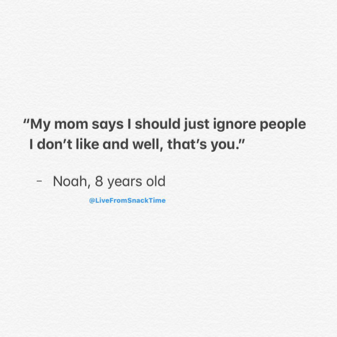 Kids say brilliant things.