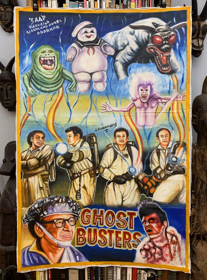 Hand painted movie poster from Ghana.