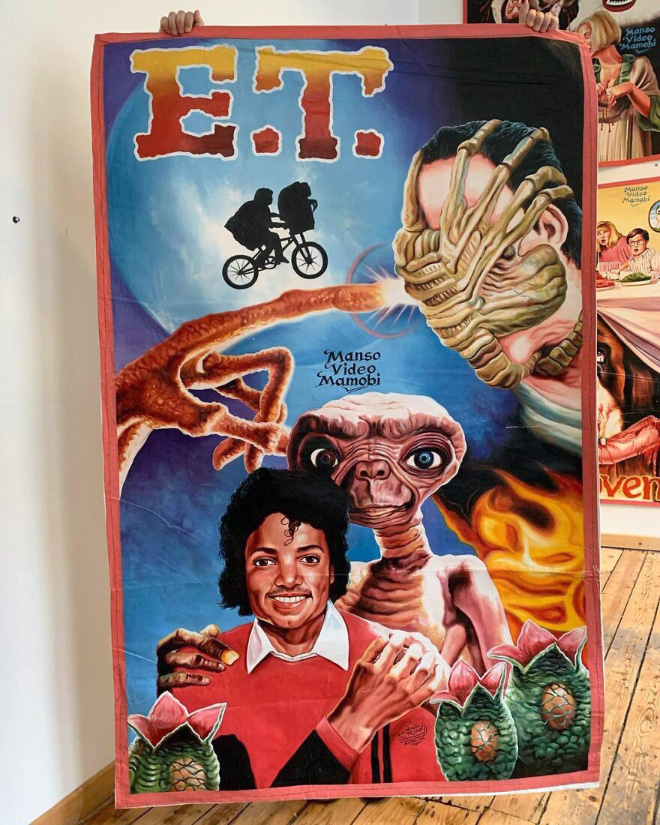 Hand painted movie poster from Ghana.