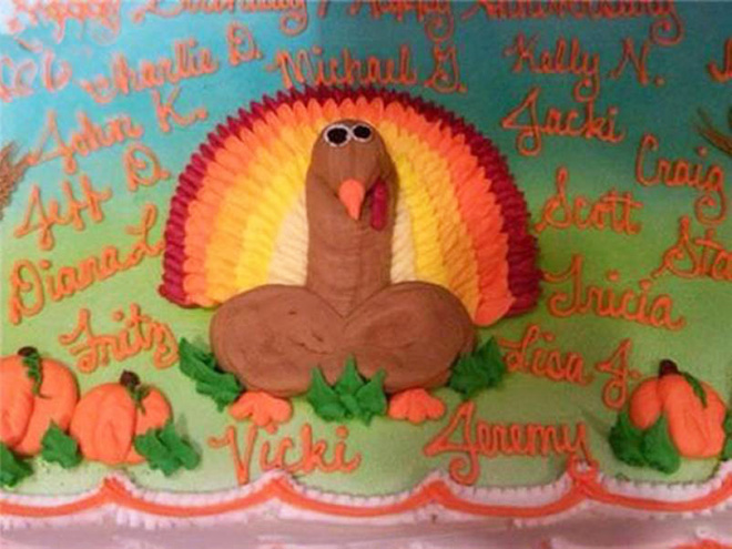 Would you eat this Thanksgiving cake?