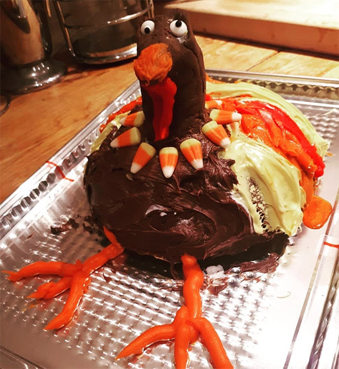 Would you eat this Thanksgiving cake?