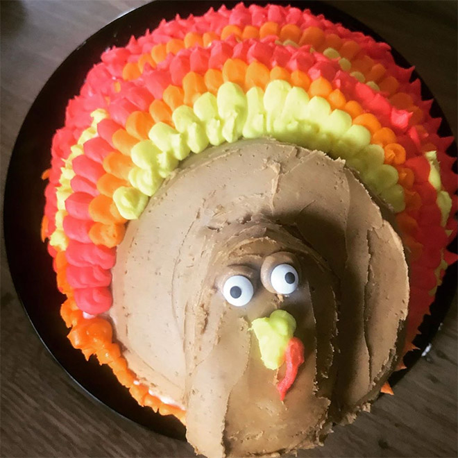 Would you eat this Thanksgiving cake?