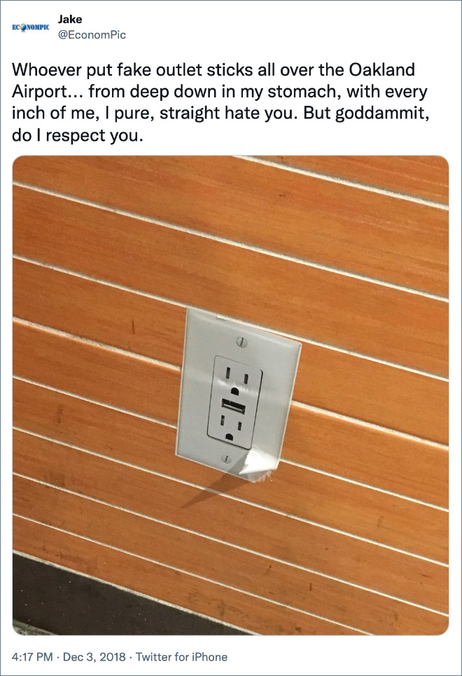 Evil airport prank.