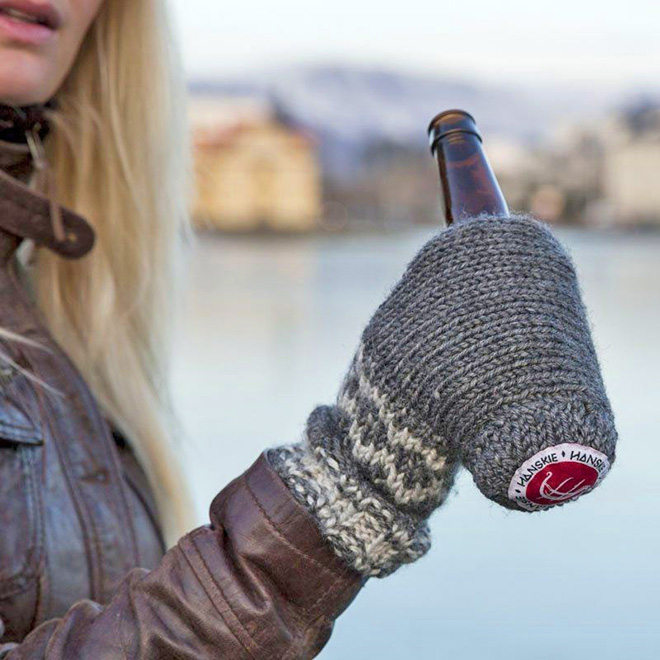 Beer mitts.