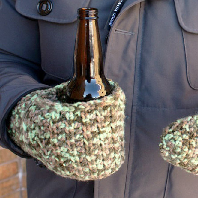 Beer mitts.