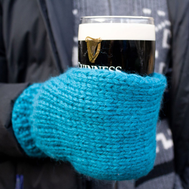 Beer mitts.