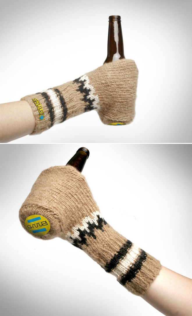 Beer mitts.