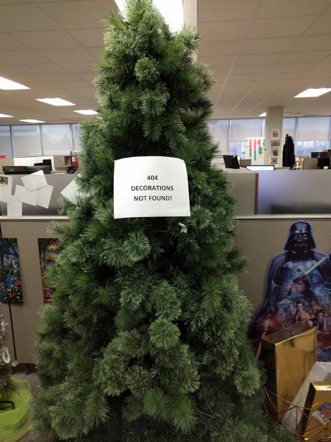 Lazy Christmas tree.