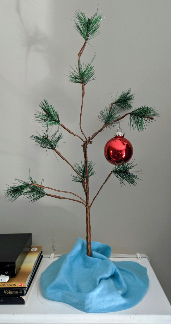 Lazy Christmas tree.