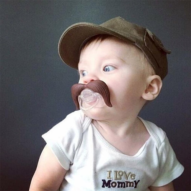 Manly baby.